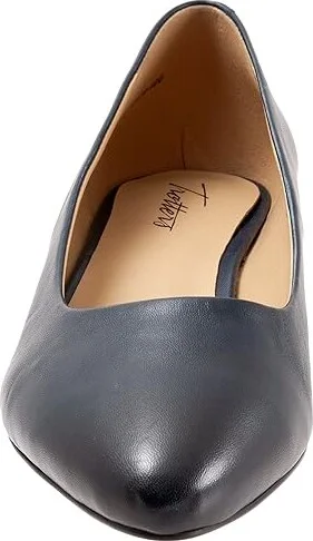 Trotters Jewel Women's Lace Up Wing Tip Shoes Navy Leather : 6.5 W (D) - Image 5