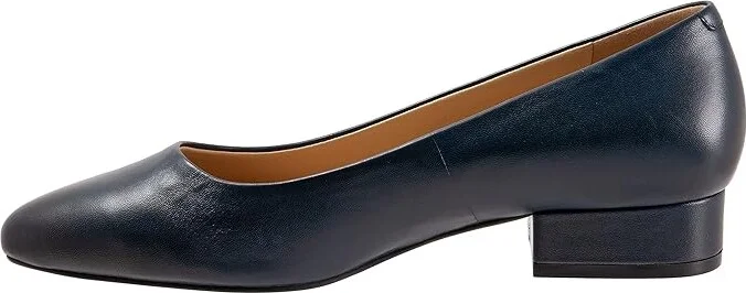 Trotters Jewel Women's Lace Up Wing Tip Shoes Navy Leather : 6.5 W (D) - Image 6