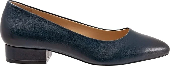 Trotters Jewel Women's Lace Up Wing Tip Shoes Navy Leather : 6.5 W (D) - Image 7