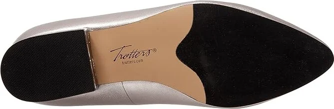 Trotters Jewel Women's Lace Up Wing Tip Shoes Pewter : 8 N (AA), Leather - Image 3