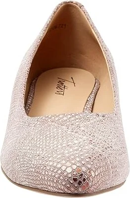 Trotters Jewel Women's Lace Up Wing Tip Shoes Rose Gold Metallic Snake : 5.5 M (B), Leather - Image 5