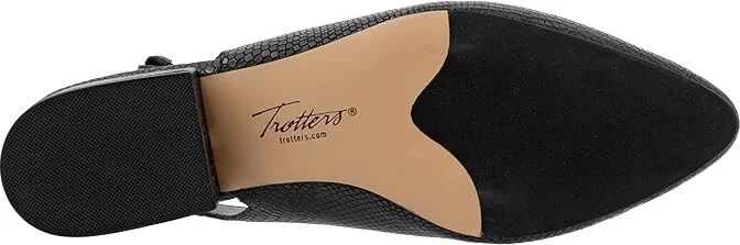 Trotters Joselyn Women's Shoes Black Snake Nubuck : 12 W (D), Leather - Image 3