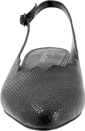 Trotters Joselyn Women's Shoes Black Snake Nubuck : 12 W (D), Leather - Image 5