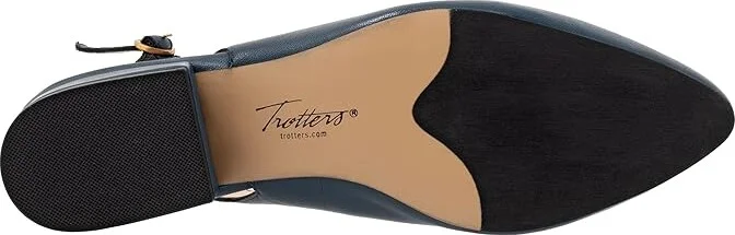Trotters Joselyn Women's Shoes Navy : 10 N (AA), Leather - Image 3