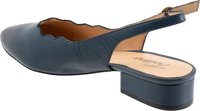 Trotters Joselyn Women's Shoes Navy : 10 N (AA), Leather - Image 4