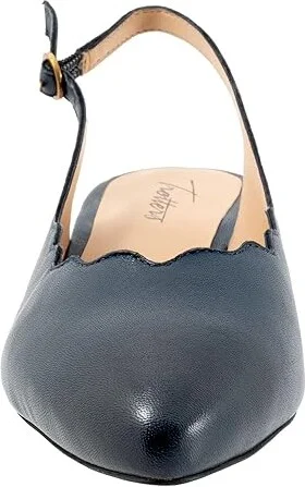 Trotters Joselyn Women's Shoes Navy : 10 N (AA), Leather - Image 5