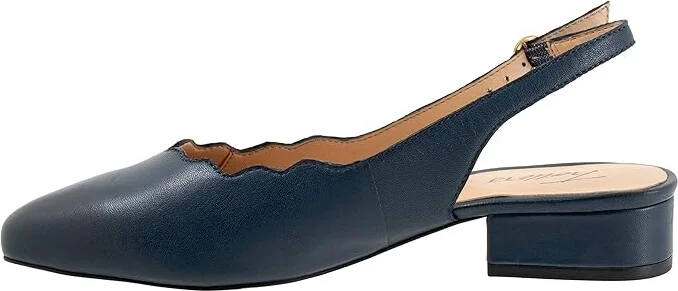 Trotters Joselyn Women's Shoes Navy : 10 N (AA), Leather - Image 6