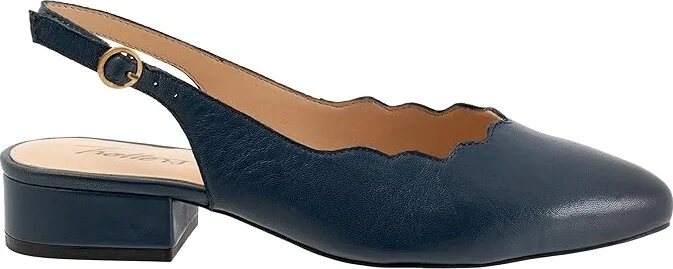 Trotters Joselyn Women's Shoes Navy : 10 N (AA), Leather - Image 7