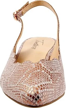 Trotters Joselyn Women's Shoes Rose Gold Metallic Snake : 5.5 M (B), Leather - Image 5