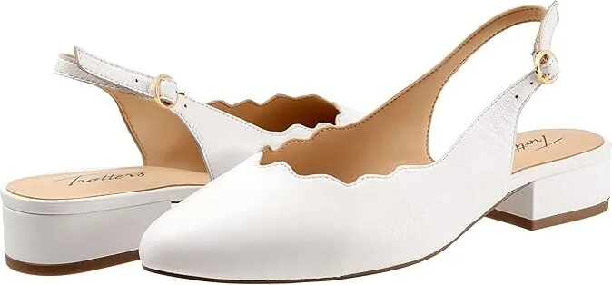 Trotters Joselyn Women's Shoes White : 5 M (B), Leather