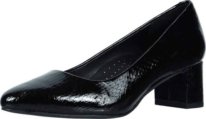 Trotters Kari Women's 1-2 inch heel Shoes Black : 6 N (AA), Leather - Image 2