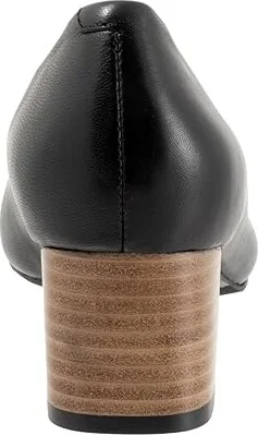 Trotters Kari Women's 1-2 inch heel Shoes Black/Nat : 10 M (B), Leather - Image 5