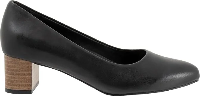 Trotters Kari Women's 1-2 inch heel Shoes Black/Nat : 10 M (B), Leather - Image 6