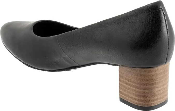 Trotters Kari Women's 1-2 inch heel Shoes Black/Nat : 10 M (B), Leather - Image 7
