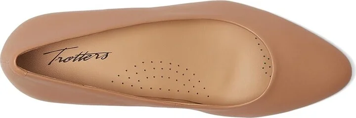 Trotters Kate High Women's Heels Beige : 7 W (D), Leather/Rubber - Image 2