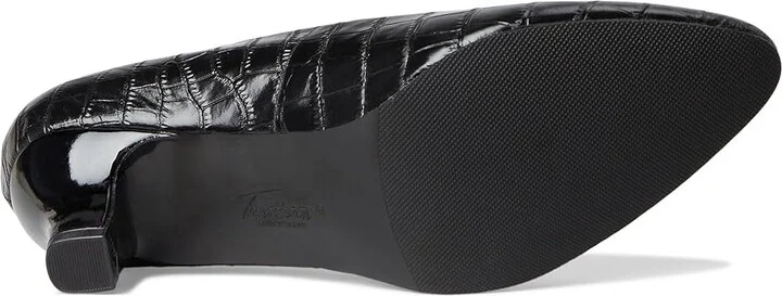 Trotters Kate High Women's Heels Black Croco : 8.5 M (B), Leather/Rubber - Image 3