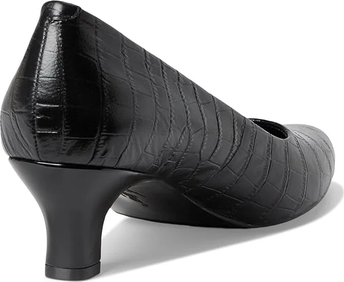 Trotters Kate High Women's Heels Black Croco : 8.5 M (B), Leather/Rubber - Image 4
