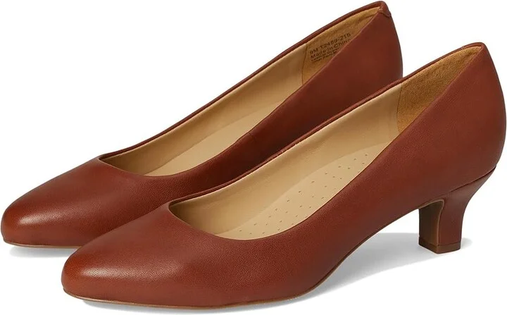 Trotters Kate High Women's Heels Luggage : 9 M (B), Leather/Rubber