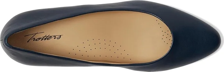 Trotters Kate High Women's Heels Navy : 7 M (B), Leather/Rubber - Image 2