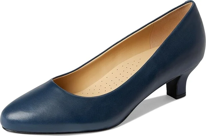 Trotters Kate High Women's Heels Navy : 7 M (B), Leather/Rubber - Image 5