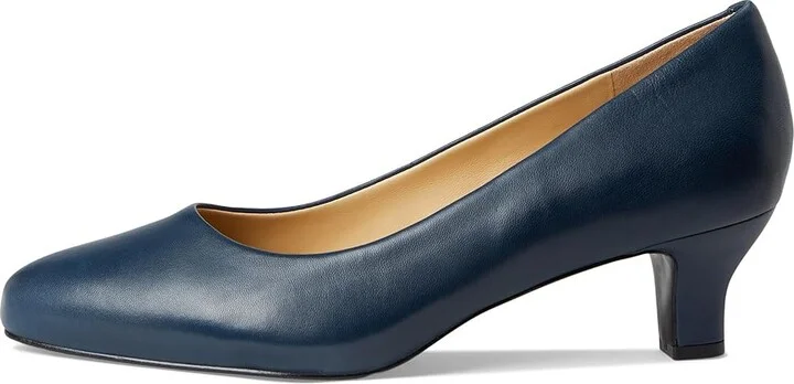 Trotters Kate High Women's Heels Navy : 7 M (B), Leather/Rubber - Image 6