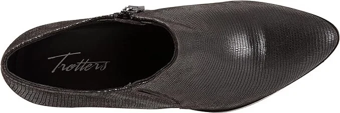 Trotters Keegan Women's Shoes Black Lizard Leather : 7 N (AA) - Image 2