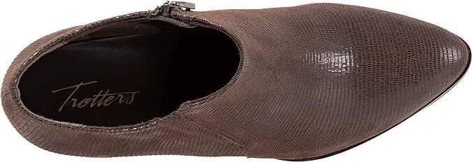 Trotters Keegan Women's Shoes Dark Brown Lizard Leather : 7 N (AA) - Image 2