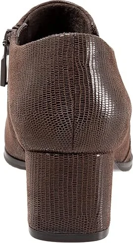 Trotters Keegan Women's Shoes Dark Brown Lizard Leather : 7 N (AA) - Image 4