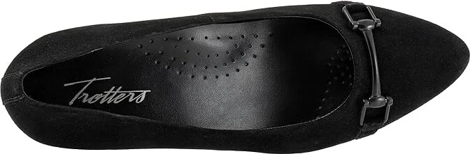 Trotters Kenzie High Women's Heels Black Suede : 8 N (AA) - Image 2
