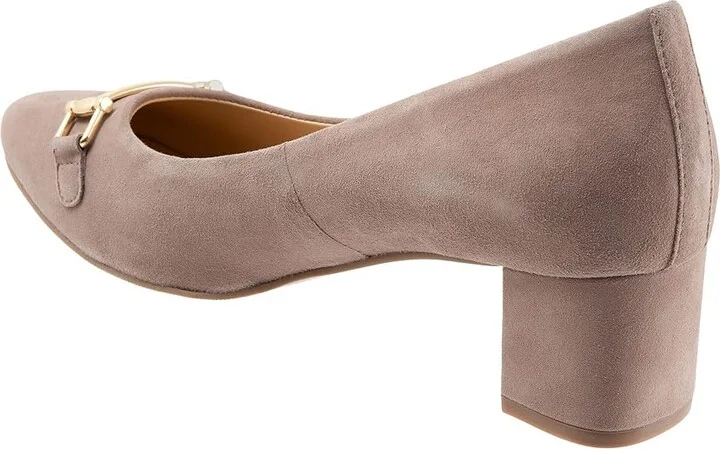Trotters Kenzie High Women's Heels Taupe Suede : 7 N (AA) - Image 4