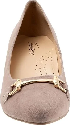 Trotters Kenzie High Women's Heels Taupe Suede : 7 N (AA) - Image 5