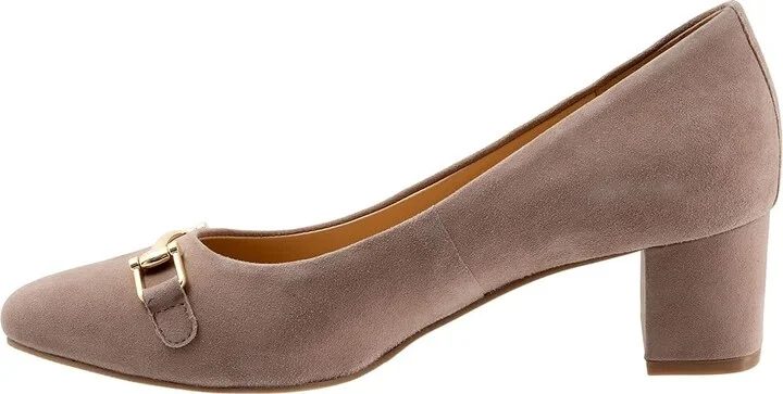 Trotters Kenzie High Women's Heels Taupe Suede : 7 N (AA) - Image 6