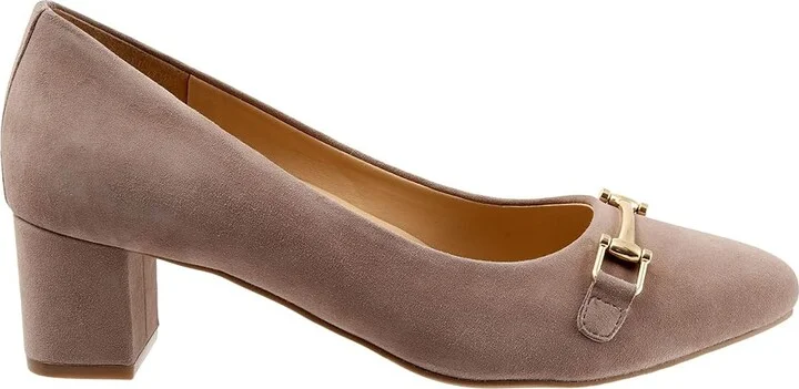 Trotters Kenzie High Women's Heels Taupe Suede : 7 N (AA) - Image 7