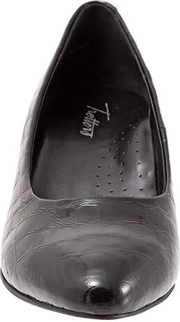 Trotters Kiera Women's 1-2 inch heel Shoes Black Croco Patent : 5 M (B), Leather - Image 5