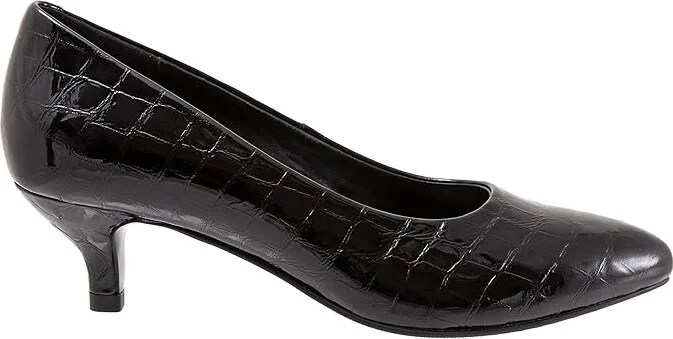Trotters Kiera Women's 1-2 inch heel Shoes Black Croco Patent : 5 M (B), Leather - Image 7