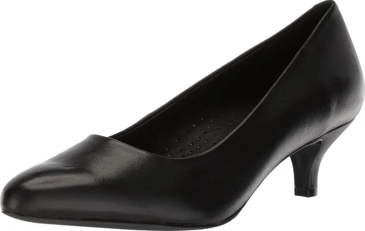 Trotters Kiera Women's 1-2 inch heel Shoes Black Soft Leather : 6 N (AA) - Image 2