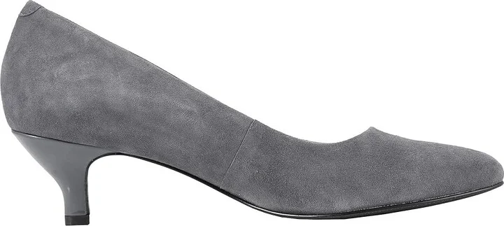 Trotters Kiera Women's 1-2 inch heel Shoes Dark Grey Suede Leather : 5.5 M (B) - Image 8