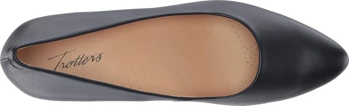 Trotters Kiera Women's 1-2 inch heel Shoes Navy Soft Leather : 7 N (AA) - Image 3