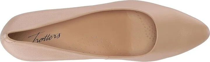 Trotters Kiera Women's 1-2 inch heel Shoes Nude Soft Leather : 6 N (AA) - Image 3