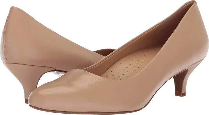 Trotters Kiera Women's 1-2 inch heel Shoes Nude Soft Leather : 6 N (AA)