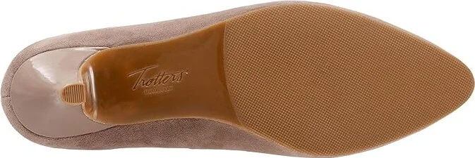 Trotters Kiera Women's 1-2 inch heel Shoes Taupe Suede : 9 W (D) - Image 3