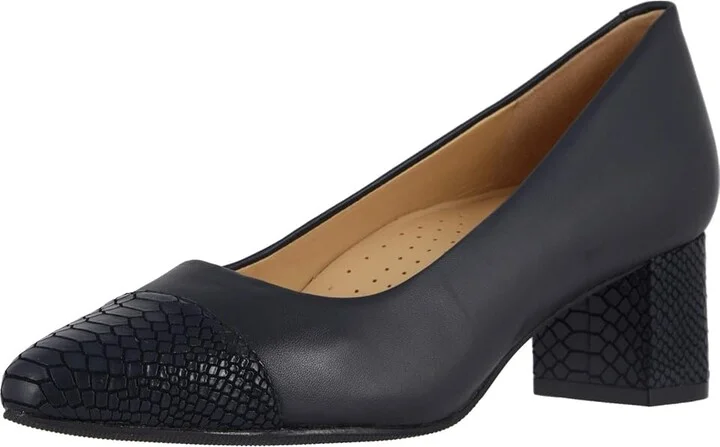 Trotters Kiki Women's Shoes Navy Snake : 7 N (AA), Synthetic - Image 2