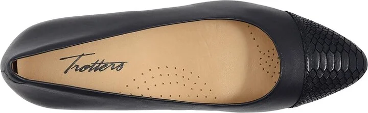 Trotters Kiki Women's Shoes Navy Snake : 7 N (AA), Synthetic - Image 3