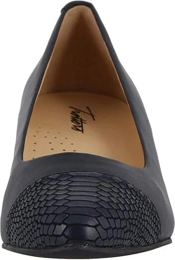 Trotters Kiki Women's Shoes Navy Snake : 7 N (AA), Synthetic - Image 6