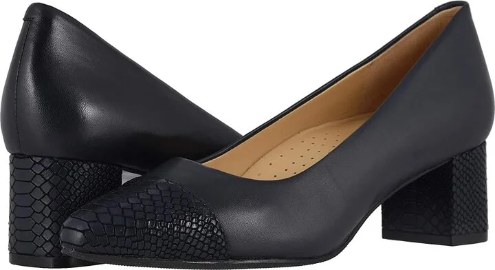 Trotters Kiki Women's Shoes Navy Snake : 7 N (AA), Synthetic