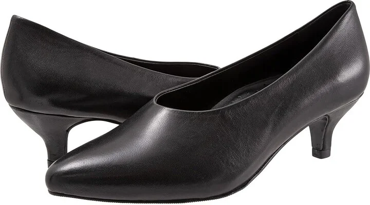 Trotters Kimber High Women's Heels Black : 8.5 N (AA), Leather