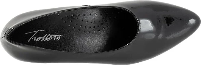 Trotters Kimber High Women's Heels Black Patent : 7 N (AA), Leather - Image 2