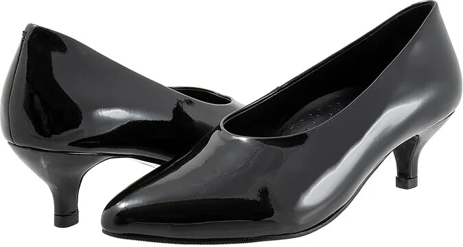 Trotters Kimber High Women's Heels Black Patent : 7 N (AA), Leather