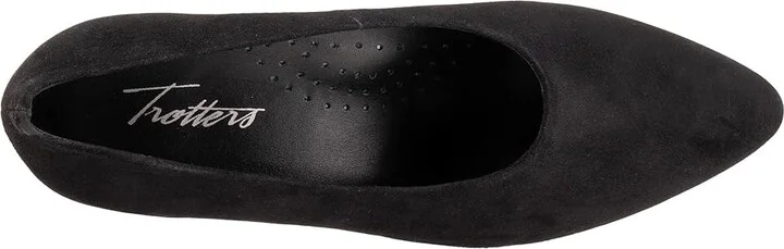 Trotters Kimber High Women's Heels Black Suede : 8 W (D), Leather/Suede - Image 2