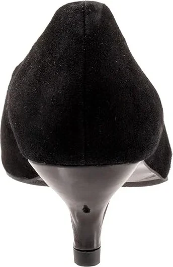 Trotters Kimber High Women's Heels Black Suede : 8 W (D), Leather/Suede - Image 4